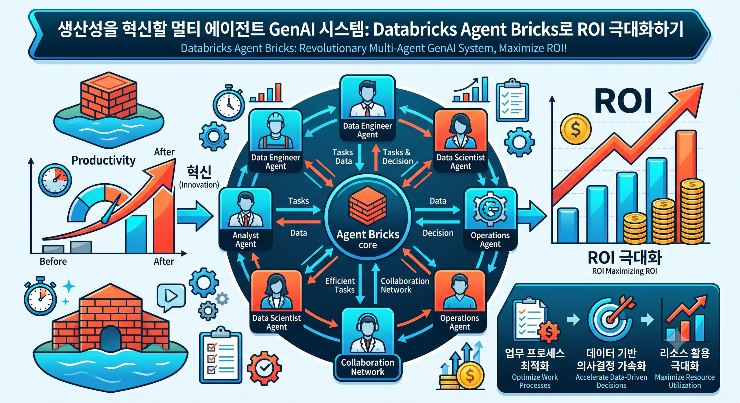 생산성을 혁신할 멀티 에이전트 GenAI 시스템: Databricks Agent Bricks로 ROI 극대화하기