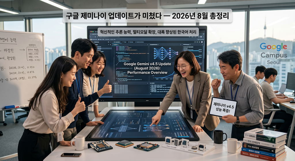 구글 제미나이 업데이트가 미쳤다 — 2026년 8월 총정리